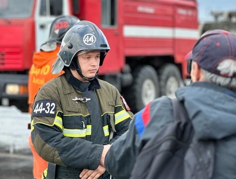 Возгорание на оптовом рынке: пожарные учения